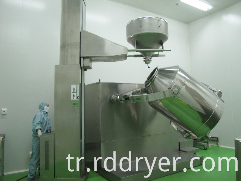 Industrial Powder Mixer Three Dimensional Mixer Powder Machine